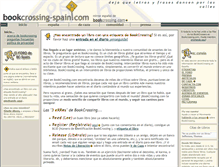 Tablet Screenshot of bookcrossing.es
